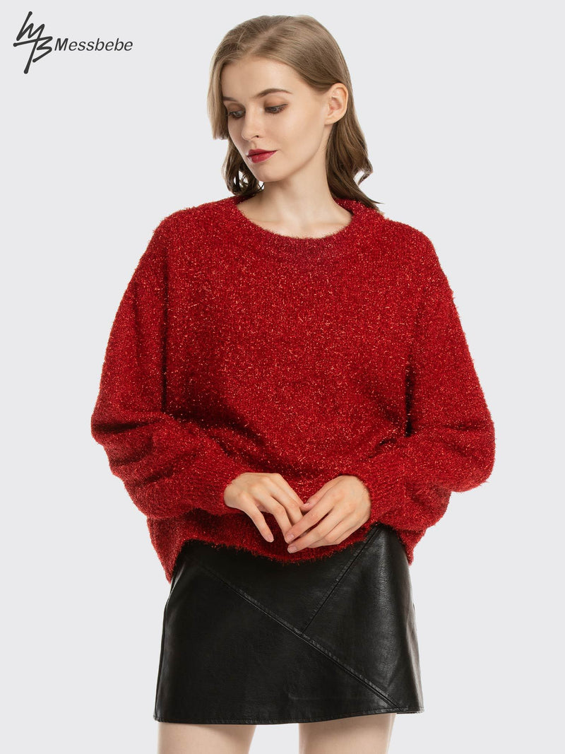 Christmas Glitter Loose Sweater