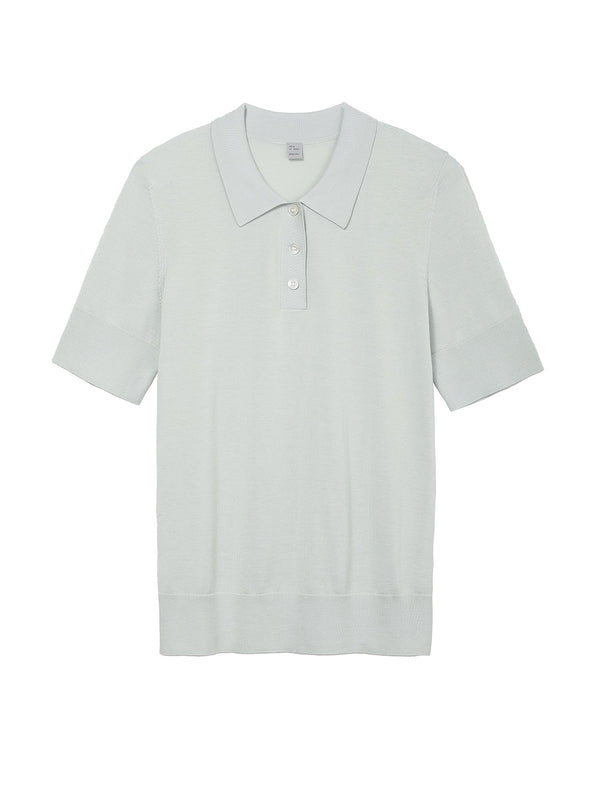 Women's  Summer Polo Neck Short Sleeve T-shirt