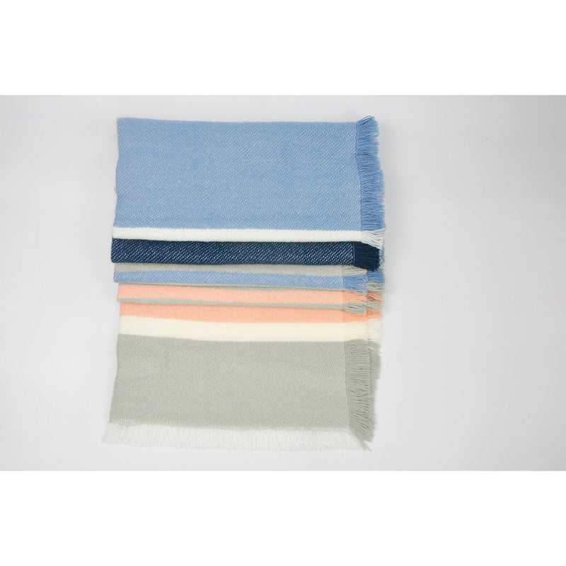Color Block Tassel Blanket Wrap Scarf