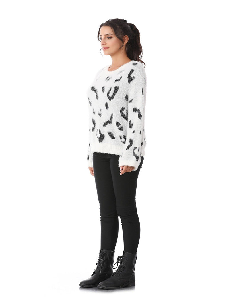 Women's Leopard Casual Loose Sweater