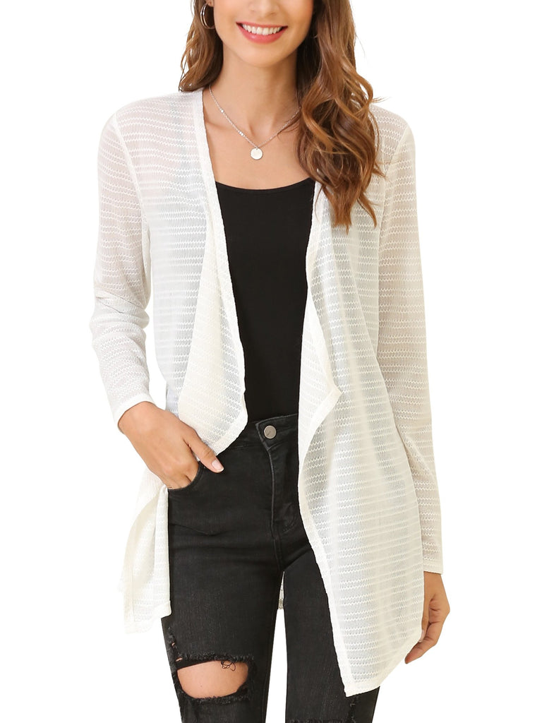 Women s Lightweight Summer Cardigan Open Front Long Sleeve