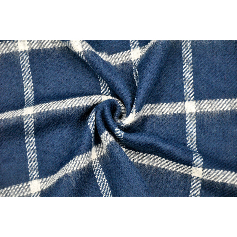 Plaid Fringed Blanket Wrap Scarf