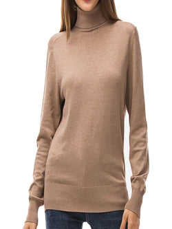 Turtleneck Pullover Sweater for Women