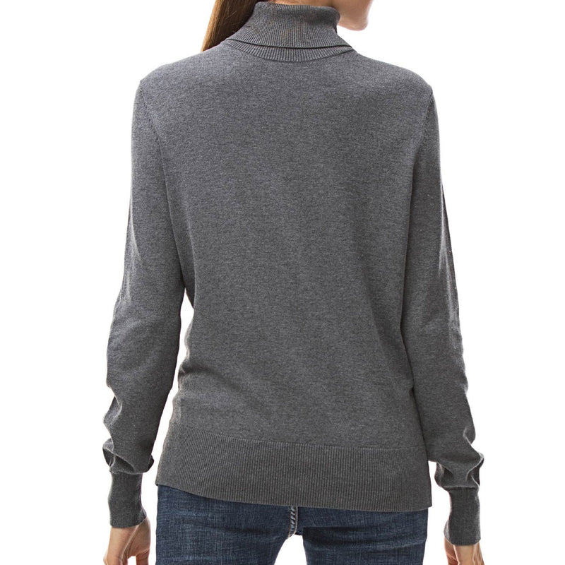 Turtleneck Pullover Sweater for Women